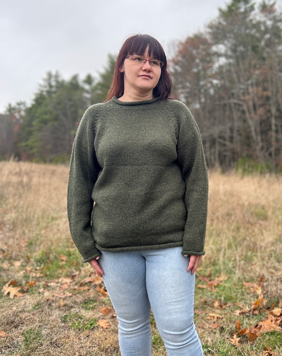 Roll Neck Alpaca Sweater Unisex – Living the Dream Alpaca Farm