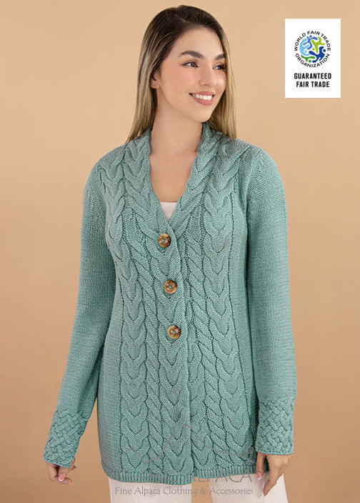 Tessa Alpaca Cardigan – Living the Dream Alpaca Farm