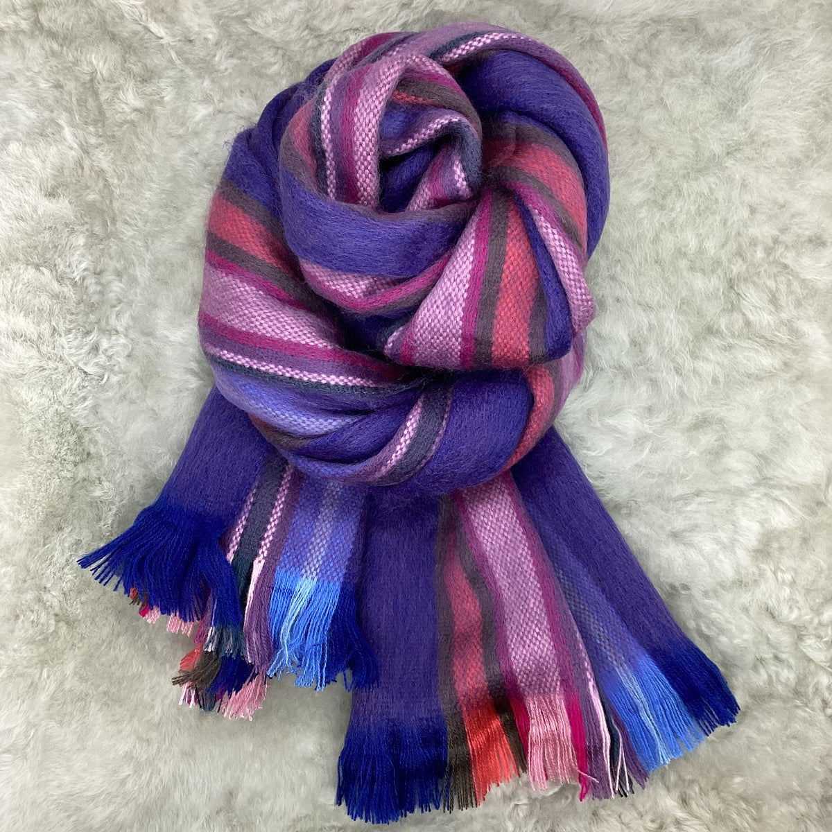 Cherries Jubilee Woven Scarf – Living the Dream Alpaca Farm