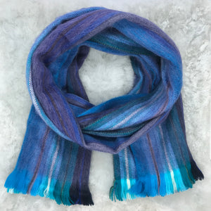 Moody Blue Woven Scarf