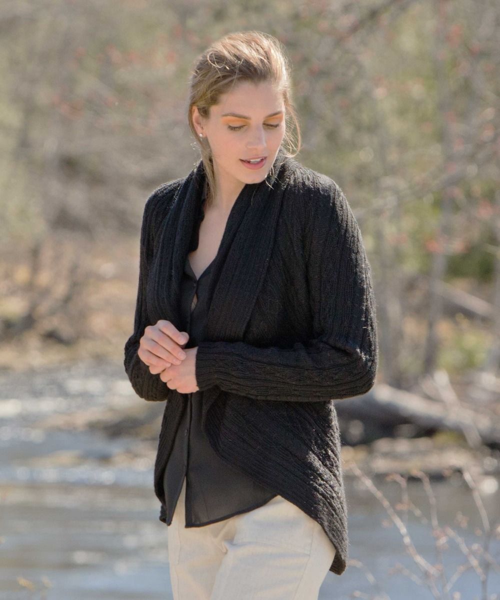 Convertible Alpaca Cardigan – Living the Dream Alpaca Farm