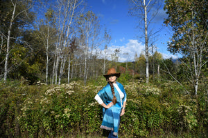 Sea Glass Woven Shawl