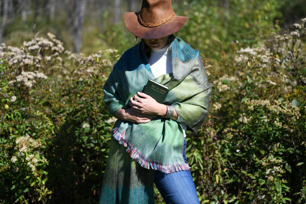 Green Valley Woven Shawl