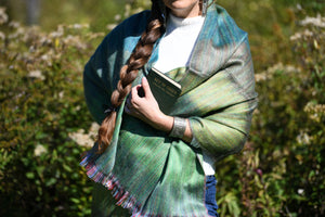 Green Valley Woven Shawl