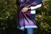 Purple Finch Herringbone Woven Shawl