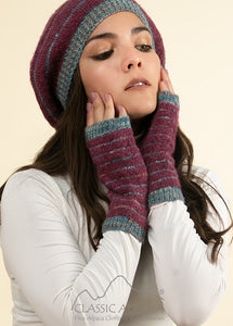 Brushed Alpaca Fingerless Gloves