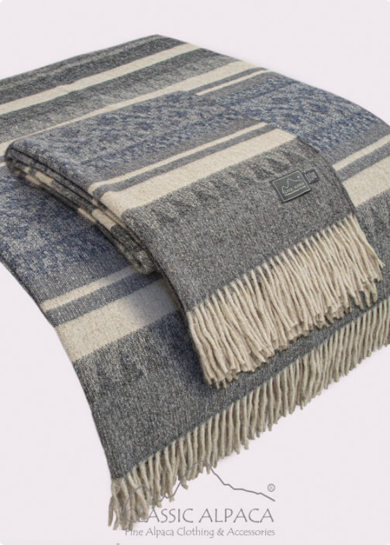 Alpaca Cherokee Blanket (Color Options)
