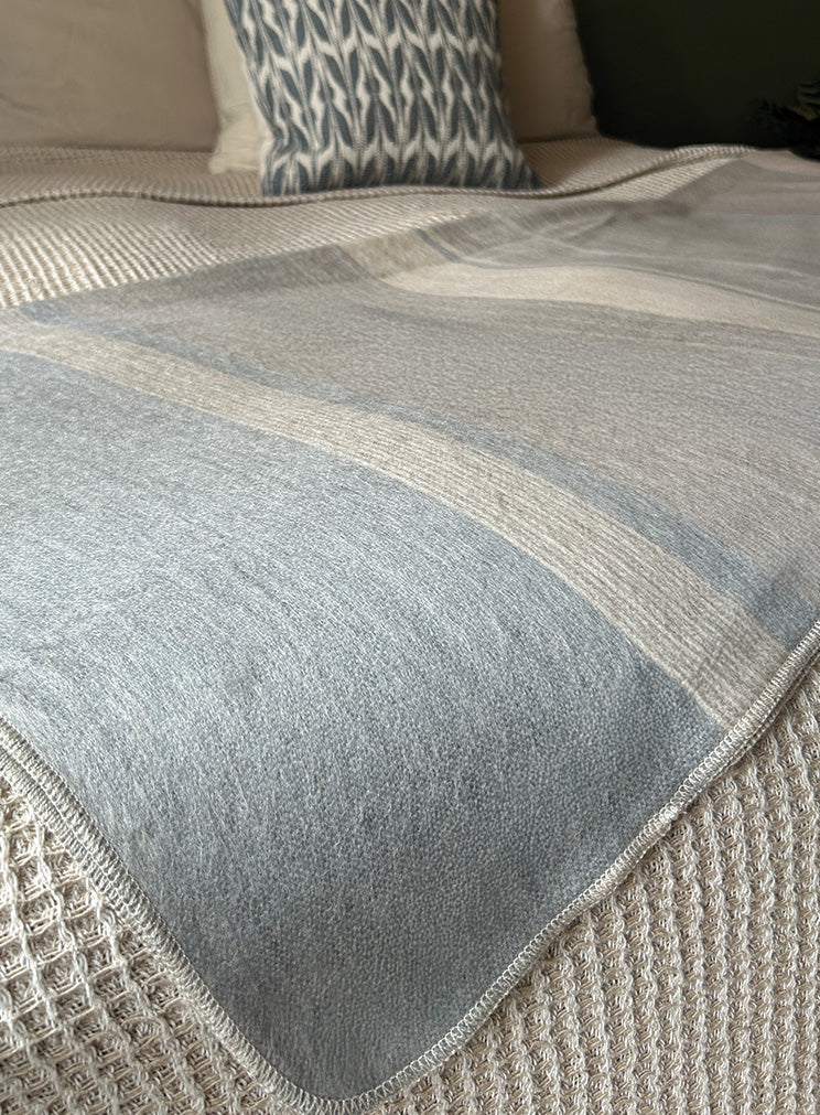 Coastal Breeze Alpaca Blanket