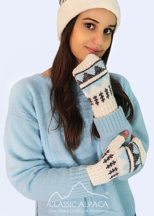 Colette Brushed Alpaca Fingerless Gloves Art. 9657 In