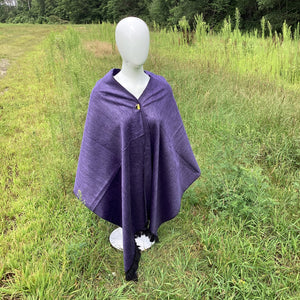 Grape Crush Woven Shawl