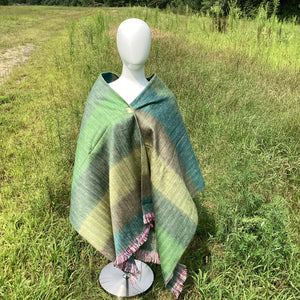 Green Valley Woven Shawl