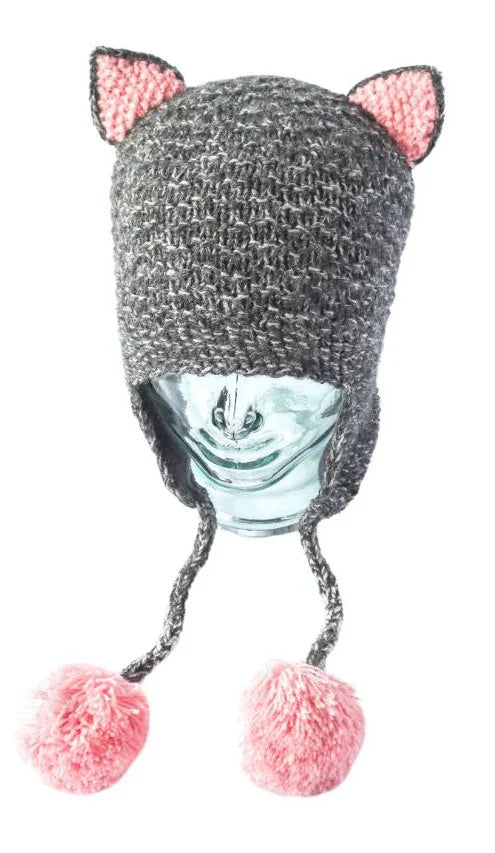 Kids Animal Hats (Grey Cat)