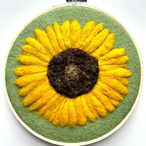 Needle Felted Sunflower Kit