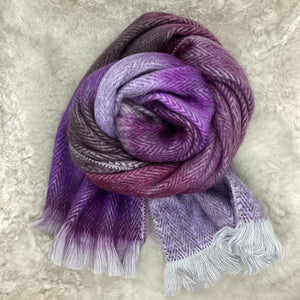 Purple Finch Woven Scarf