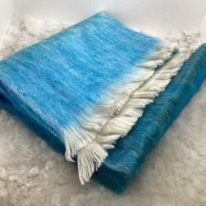 Peacock Herringbone Woven Scarf