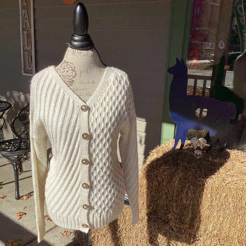 Reversible Alpaca Cardigan