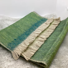 Parakeet Herringbone Woven Scarf