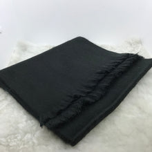 Midnight Black Woven Scarf