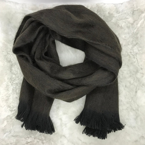 Brown Moose Woven Scarf