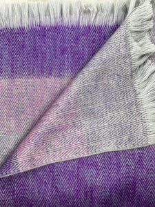 Purple Finch Herringbone Woven Shawl