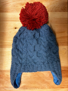 Kids Cable Pom Hat (Color Options)