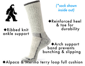 The Timberline - Alpaca & Merino CREW Sock