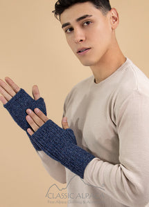 Men's Handmade Alpaca Fingerless Gloves