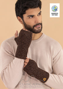 Handmade Alpaca Fingerless Gloves (Color Options)