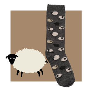 Sheep Pattern Alpaca Socks