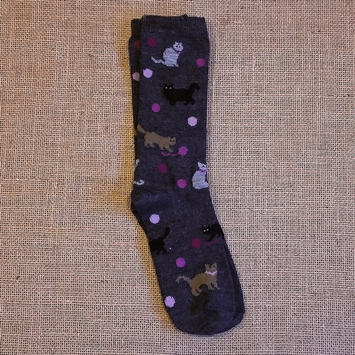 Cat Pattern Alpaca Socks