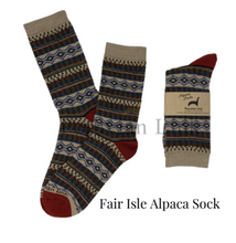 Fair Isle Alpaca Socks