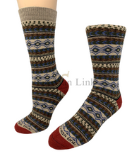 Fair Isle Alpaca Socks