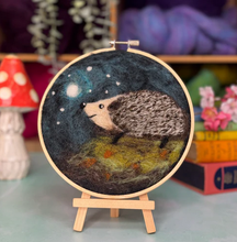 Hedgehog in a Hoop Needle Felting Craft Kit