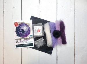 Wise Owl in a Hoop Needle Felting Craft Kit