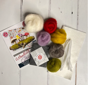 Woodland Toadstools Needle Felting Craft Kit