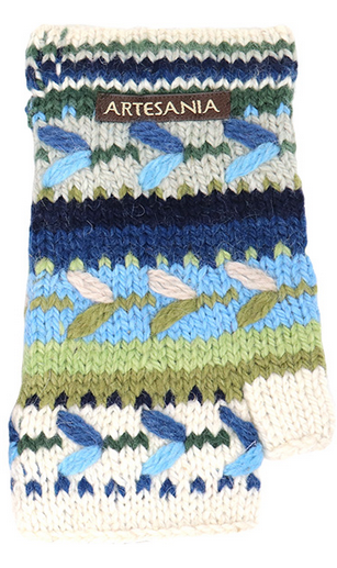 Meadow Alpaca Fingerless Gloves