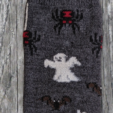 Spooky Pattern Alpaca Socks