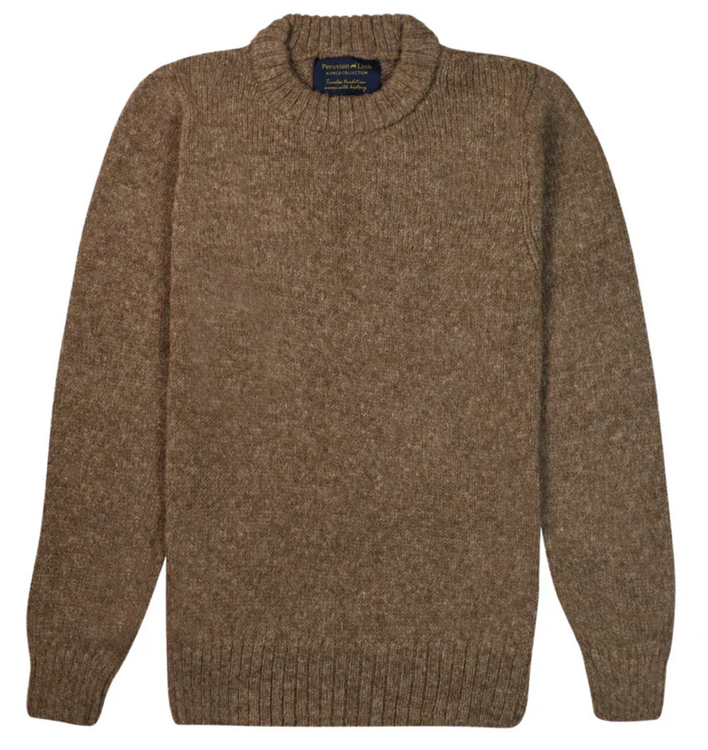 Cambridge Unisex Alpaca Sweater (Vicuna) – Living the Dream Alpaca