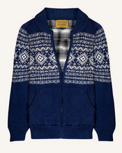 Plaid Lined Alpaca Sweater