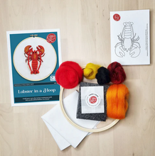 Lobster in a Hoop Needle Felting Kit