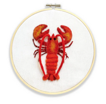 Lobster in a Hoop Needle Felting Kit