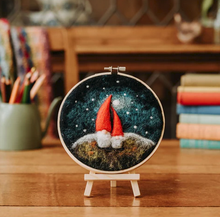 Gnomes in a Hoop Needle Felting Kit