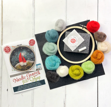 Gnomes in a Hoop Needle Felting Kit