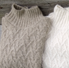 Lattice Cable Alpaca Sweater