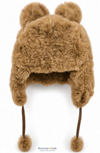 Teddy Bear Adults Alpaca Fur Hat