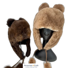 Teddy Bear Adults Alpaca Fur Hat