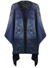 Paisley Reversible Alpaca Ruana