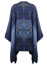 Paisley Reversible Alpaca Ruana