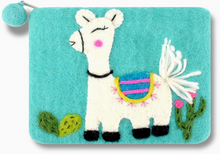 Llama Felted Coin Purse (Color Options)