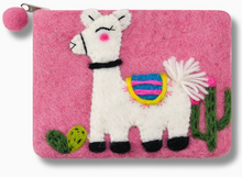 Llama Felted Coin Purse (Color Options)